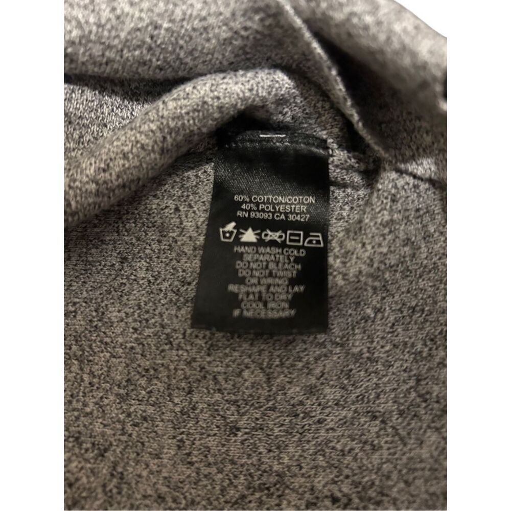Zozo Women’s Size M Gray Crew 3/4 Lgth Sleeve Tunic Sweater - Picture 7 of 10